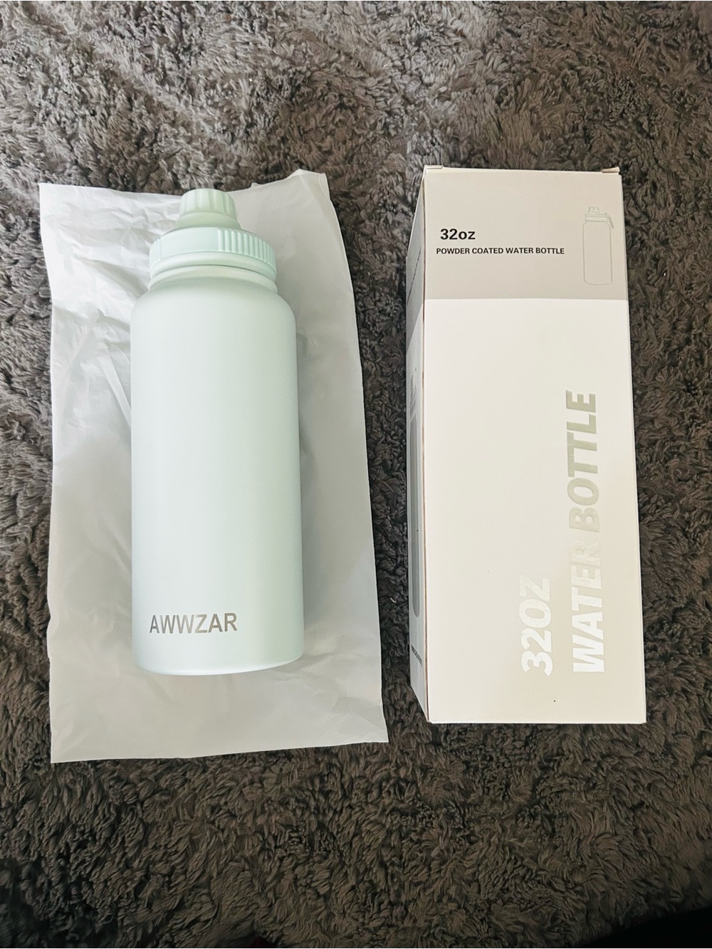 Source Unknown Mint Green 32oz Powder Coated Water Bottle